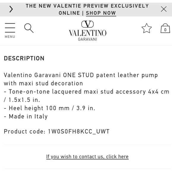 Valentino One Stud Pumps - Picture 11 of 11